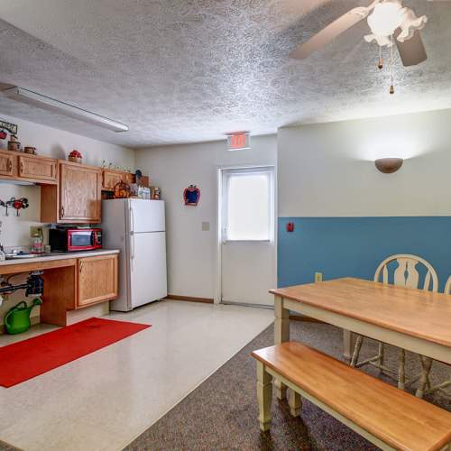 Community kitchen at Greene Gables in Ridgeley, West Virginia
