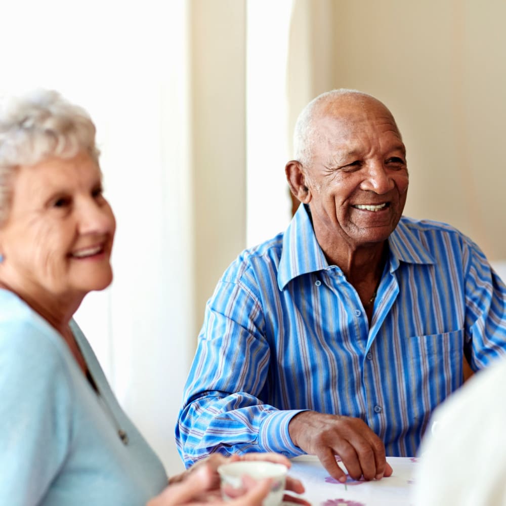 Residents playing cards at Carolina Gardens at Conway in Conway, South Carolina