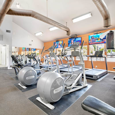 cardio equipment at Allina La Jolla in San Diego, California