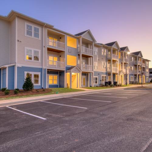 Apartment building exterior at The Mason in Augusta, Georgia