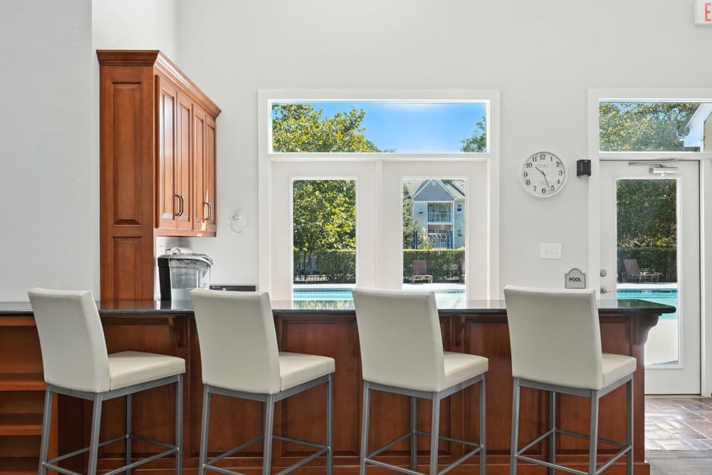 Breakfast bar at Monmouth Woods in King George,Virginia