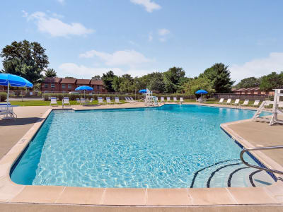 Our apartments in Eastampton, New Jersey showcase a spacious swimming pool