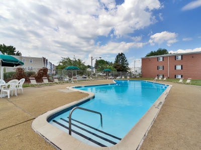 Luxurious swimming pool awaits you at Brookmont Apartment Homes in Philadelphia, Pennsylvania