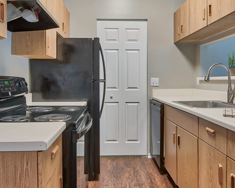 Kitchen at apartments in Perrysburg, Ohio