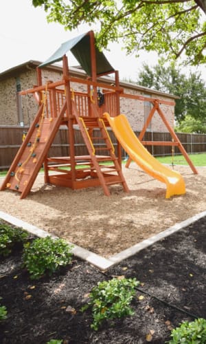 Children's playground at Buffalo Ridge in Princeton, Texas