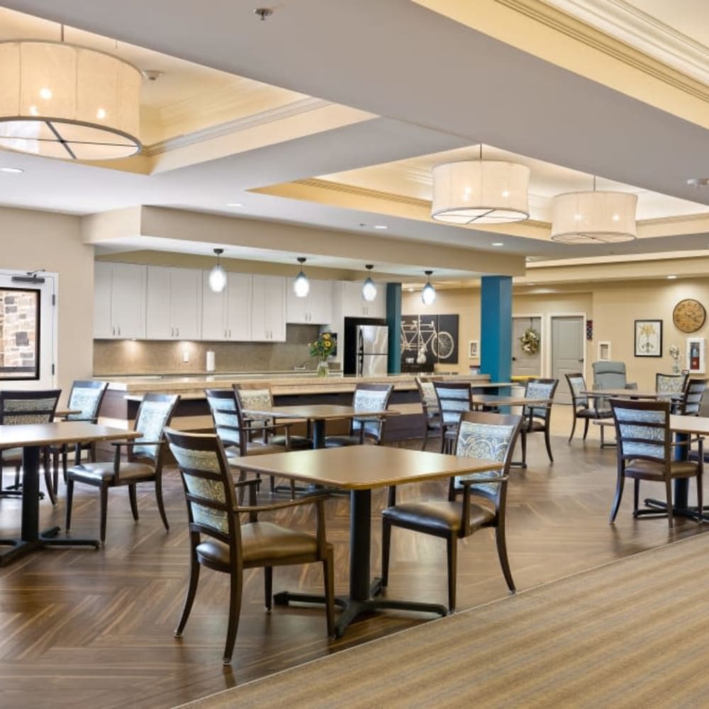 Dining area at Anthology of Stonebridge Ranch in McKinney, Texas