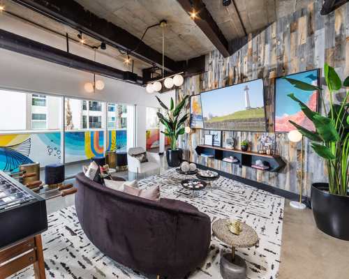Clubhouse at 1900 Ocean Apartment Homes, Long Beach, California