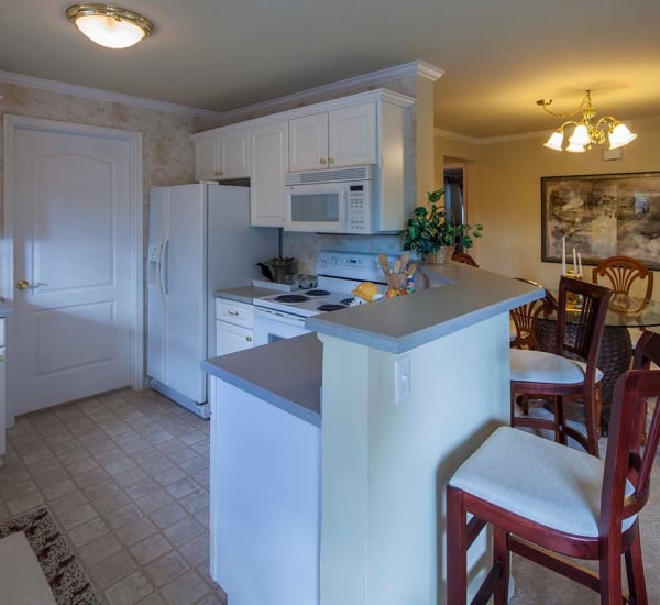 Apartment interiors at Mainstreet Village