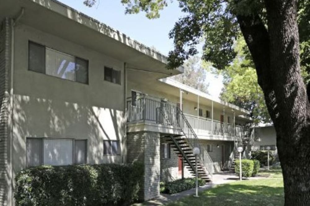 Apartment building at Country Club Gardens in Sacramento, California