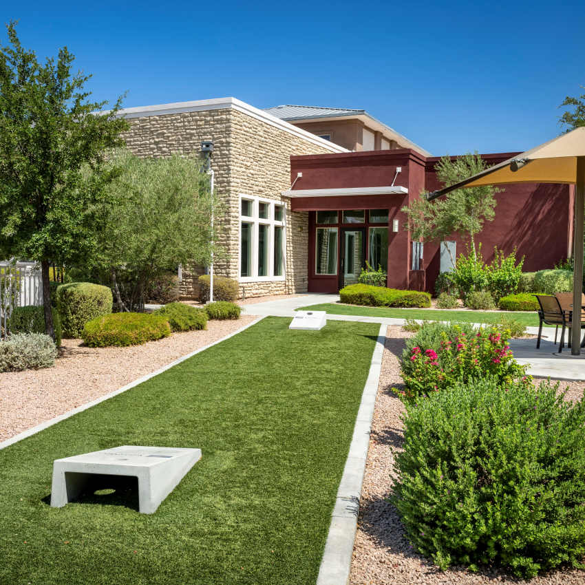 Cornhole at Southern Avenue Villas in Mesa, Arizona