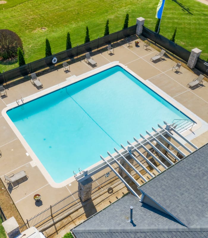 Full view of the pool at Regency Point Apartments in Tulsa, Oklahoma