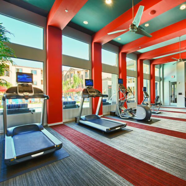 Resident fitness center at Avenue 25 Apartments in Phoenix, Arizona
