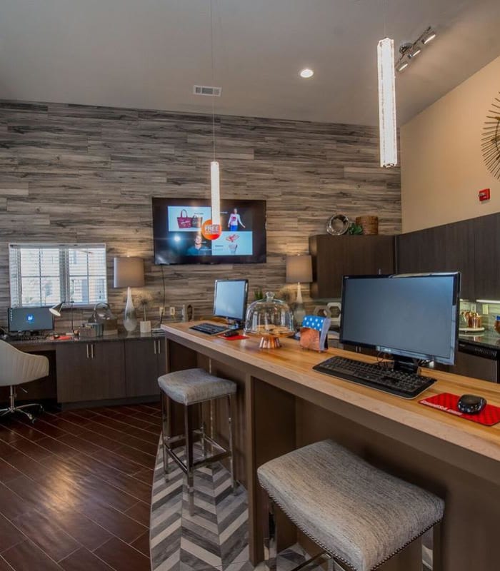 Computer area at Watercress Apartments in Maize, Kansas