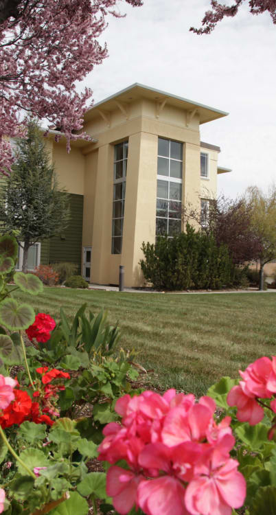 Landscaped grounds around Crystal Terrace of Klamath Falls in Klamath Falls