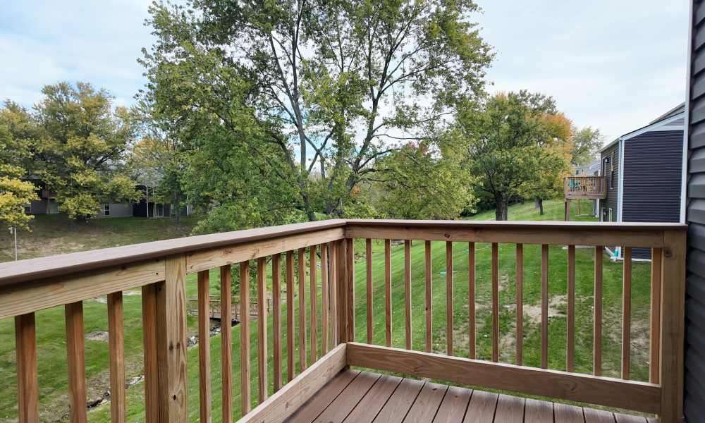 Balcony of an apartment at Pike Place KY in Highland Heights, Kentucky