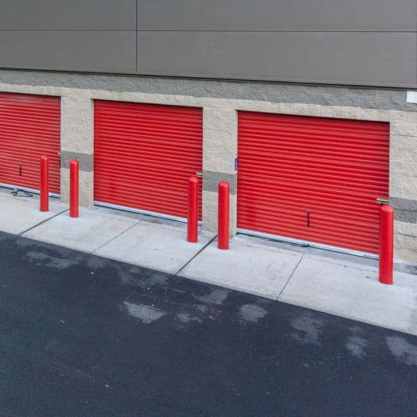 Drive-up storage units at StorQuest Self Storage in Deer Park, New York