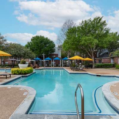 Sparkling pool Breckinridge Point Apartments in Richardson, Texas  