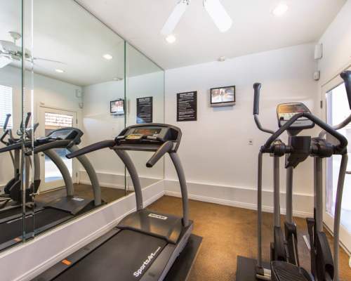 Fitness center at Huntington Continental Apartment Homes, Huntington Beach, California