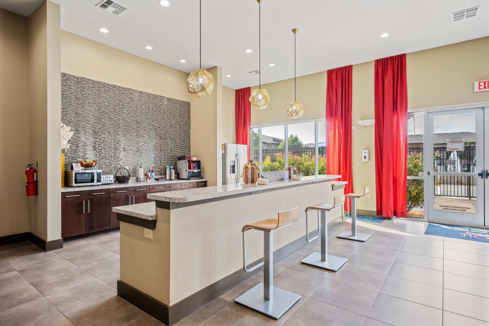 Community center with kitchen at Anatole at City View in Lubbock, Texas