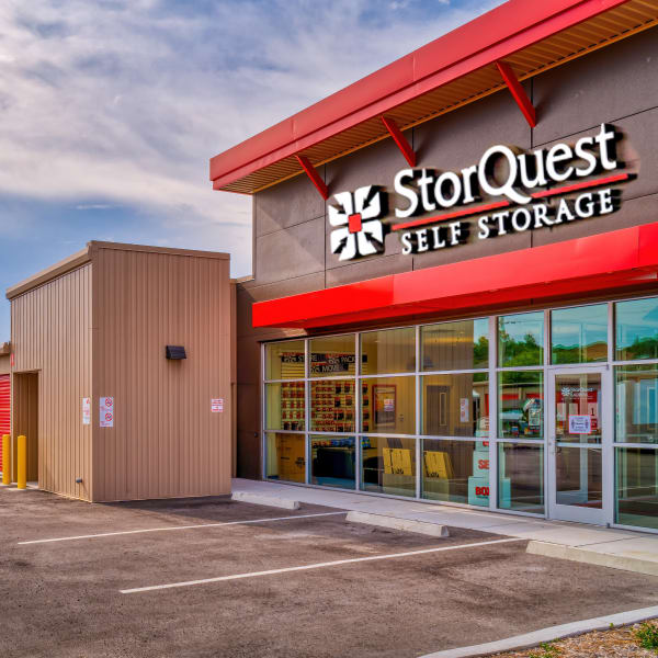 Exterior of StorQuest Self Storage in Pomona, California