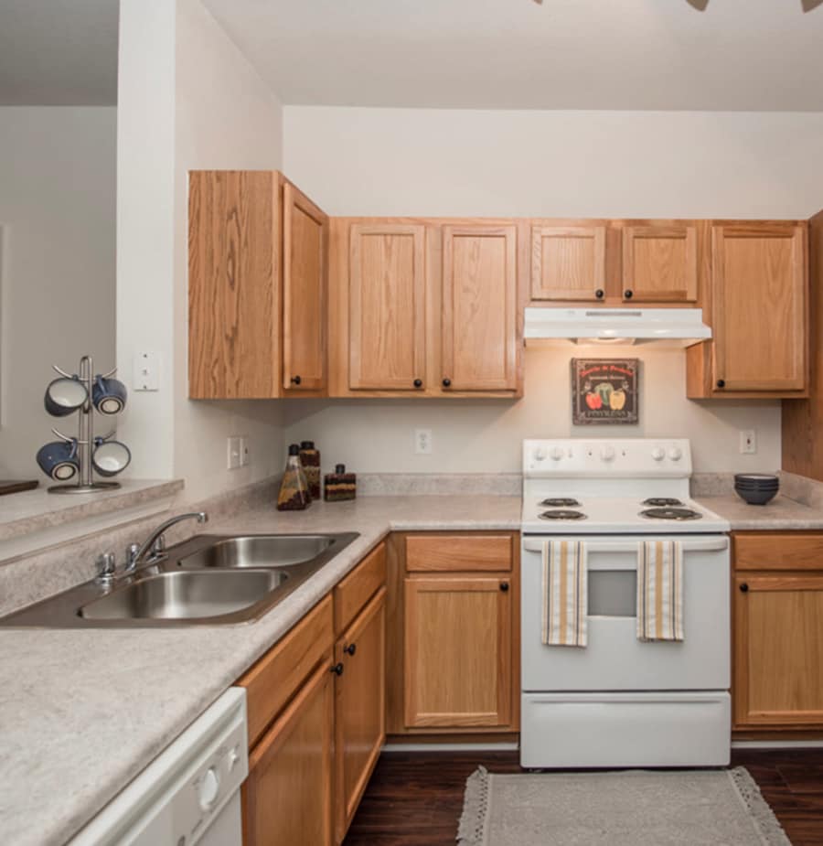 Kitchen at Villas by the Lake in Jonesboro, Georgia