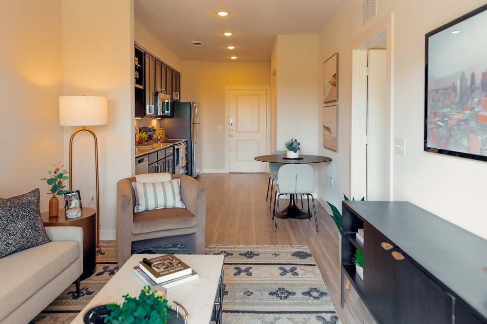 The Hamilton at Garden Valley - Model 1 bedroom Livingroom