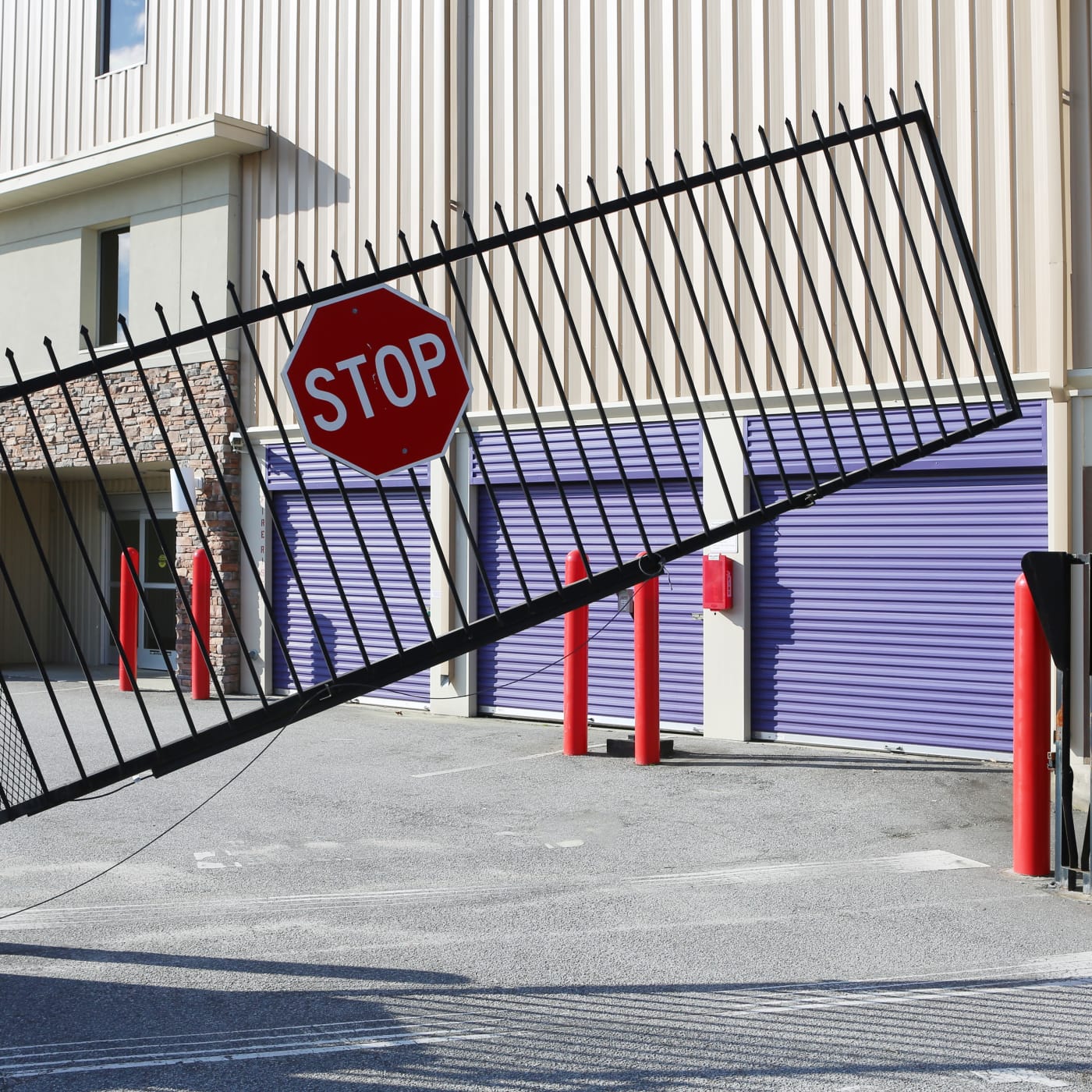 Gated entrance to StoreSmart Self-Storage in Columbia, South Carolina