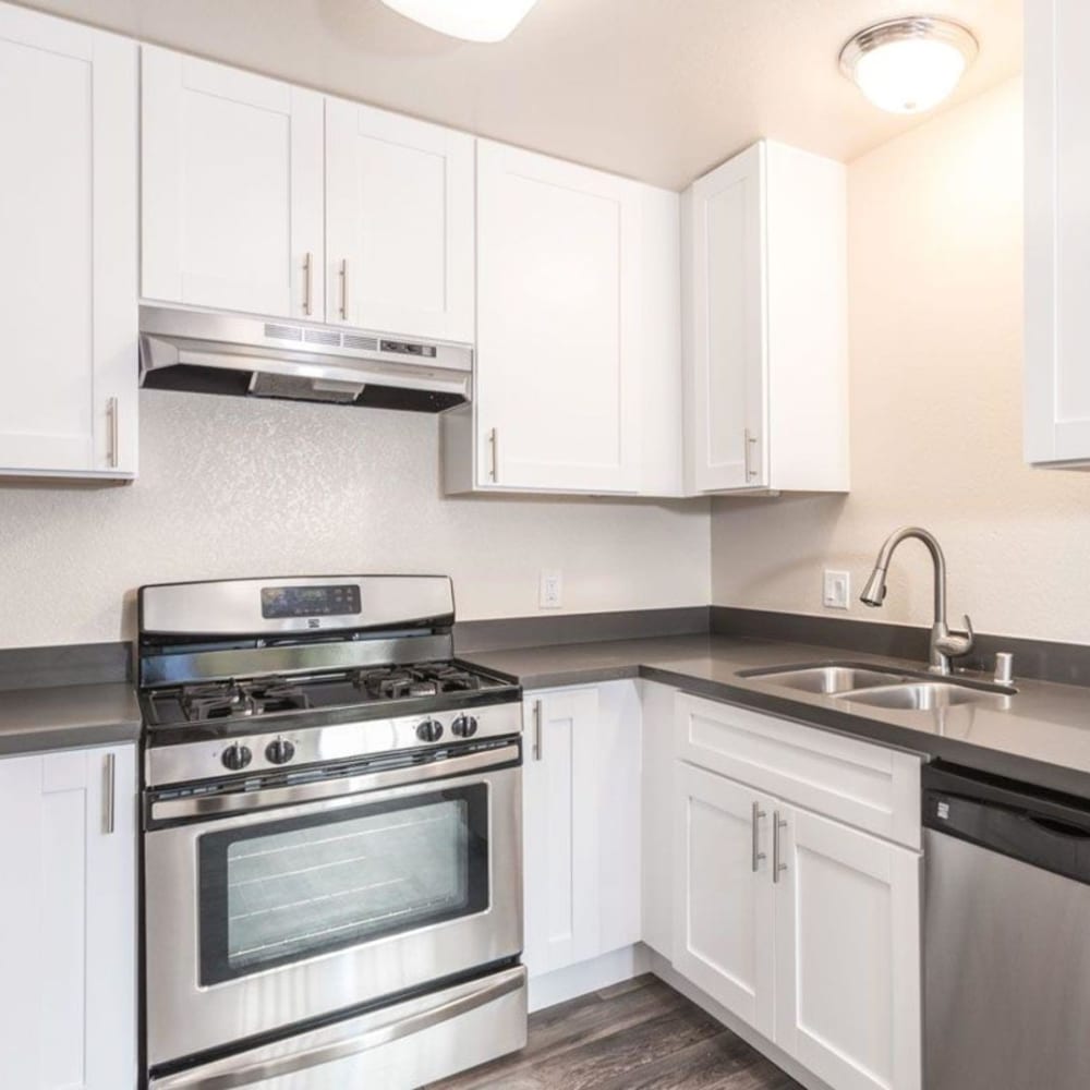 Kitchen at Crossbrook Apartments in Rohnert Park, California