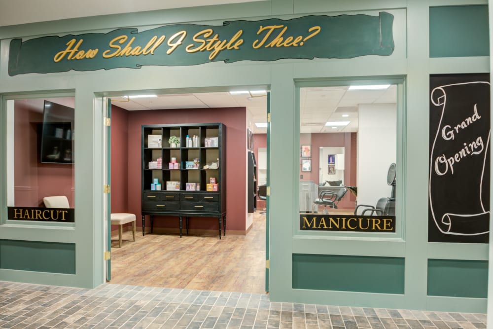 Beauty parlor at Mercer Hill at Doylestown in Doylestown, Pennsylvania