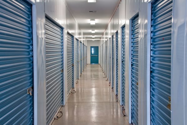Indoor storage units at Box Self Storage in Junction City, Kansas