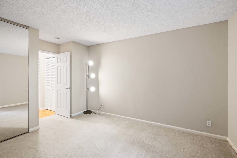 Boundless bedroom at Montecito Apartments in Santa Clara, California