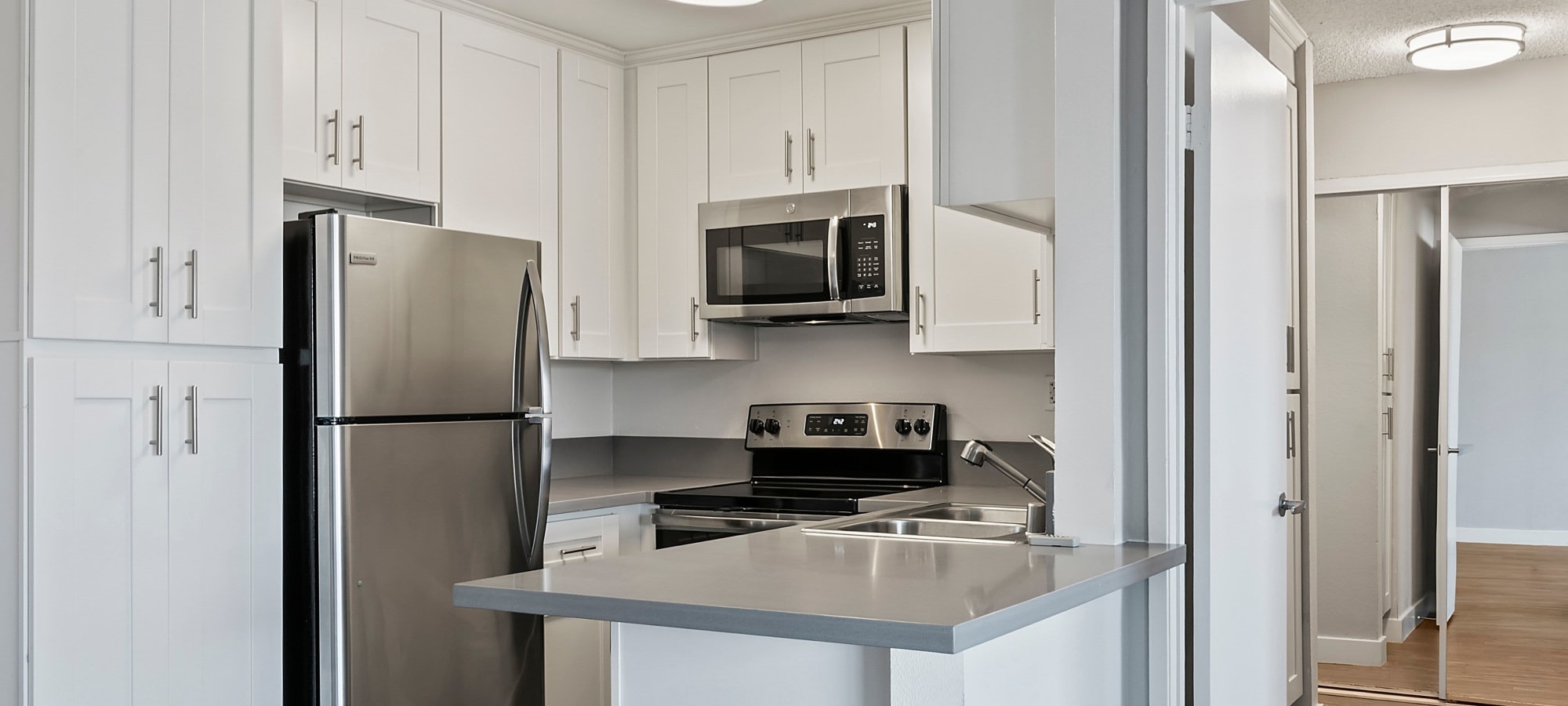 Kitchen at Villa Bianca, West Hollywood, California