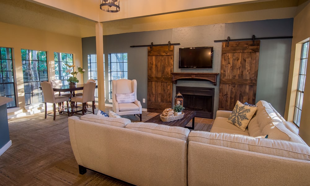 Spacious and clean model bathroom at The Trace of Ridgeland in Ridgeland, Mississippi