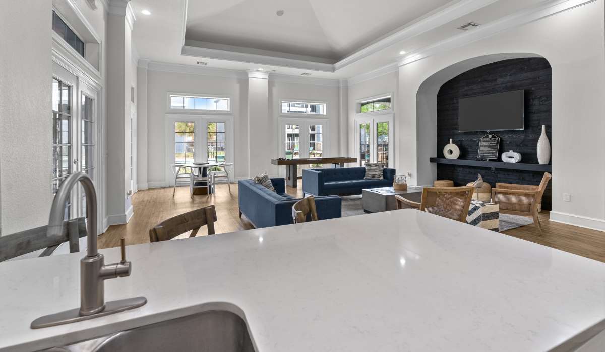 Modern clubhouse at Stoneleigh Corpus Christi in Corpus Christi, Texas