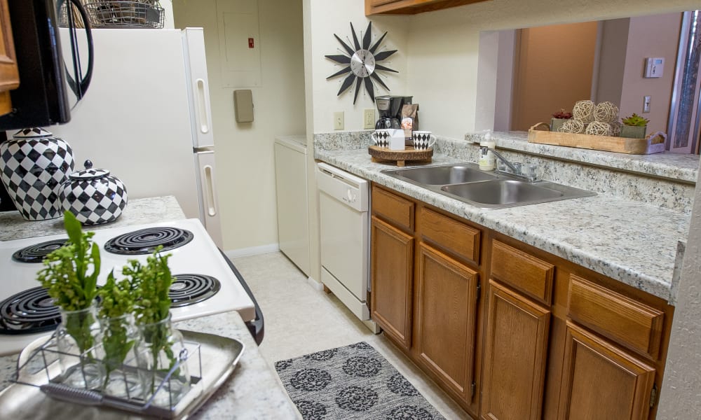 Kitchen at The Courtyards in Tulsa, Oklahoma