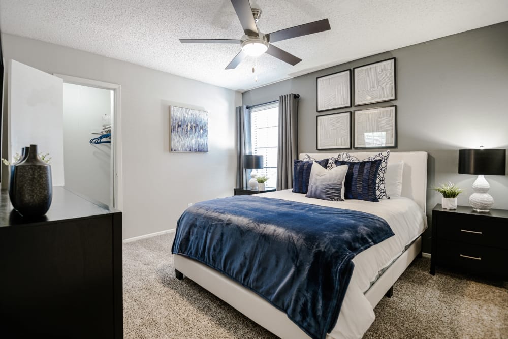 Spacious main bedroom at The Regent in Dallas, Texas