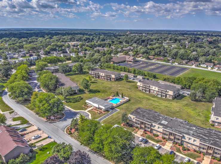 A couple at local restaurant near Cypress Pointe in Crown Point, Indiana
