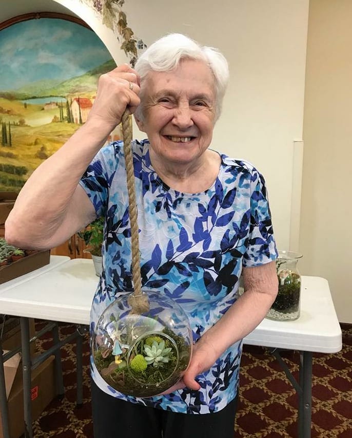 Gardening at HeatherWood Assisted Living & Memory Care