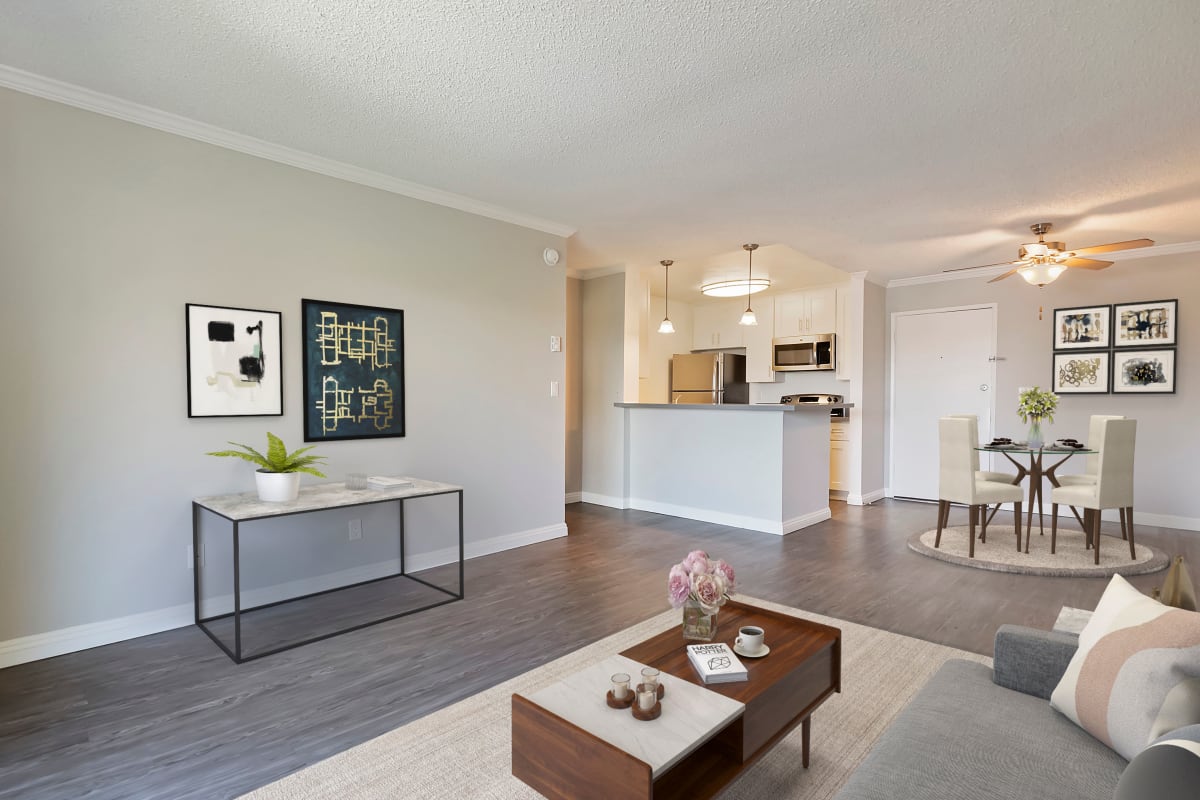 Model apartment at Westside Terrace, Los Angeles, California