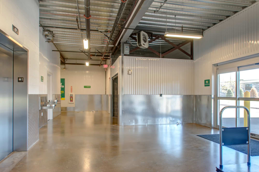 Clean facility with elevator access at Metro Self Storage in Wood-Ridge, New Jersey
