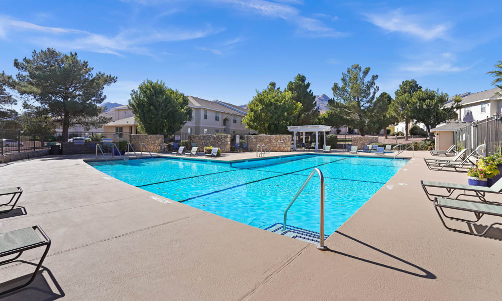 Pool at The Patriot Apartments in El Paso, Texas