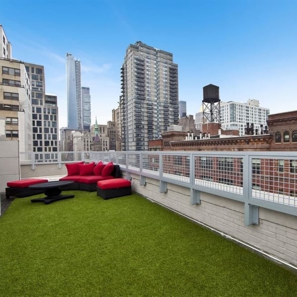 Roof-style lounge with a view at 210-220 E. 22nd Street in New York, New York