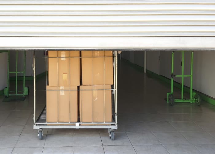 Drive-up access storage units at A Storage Place in Chino, California 