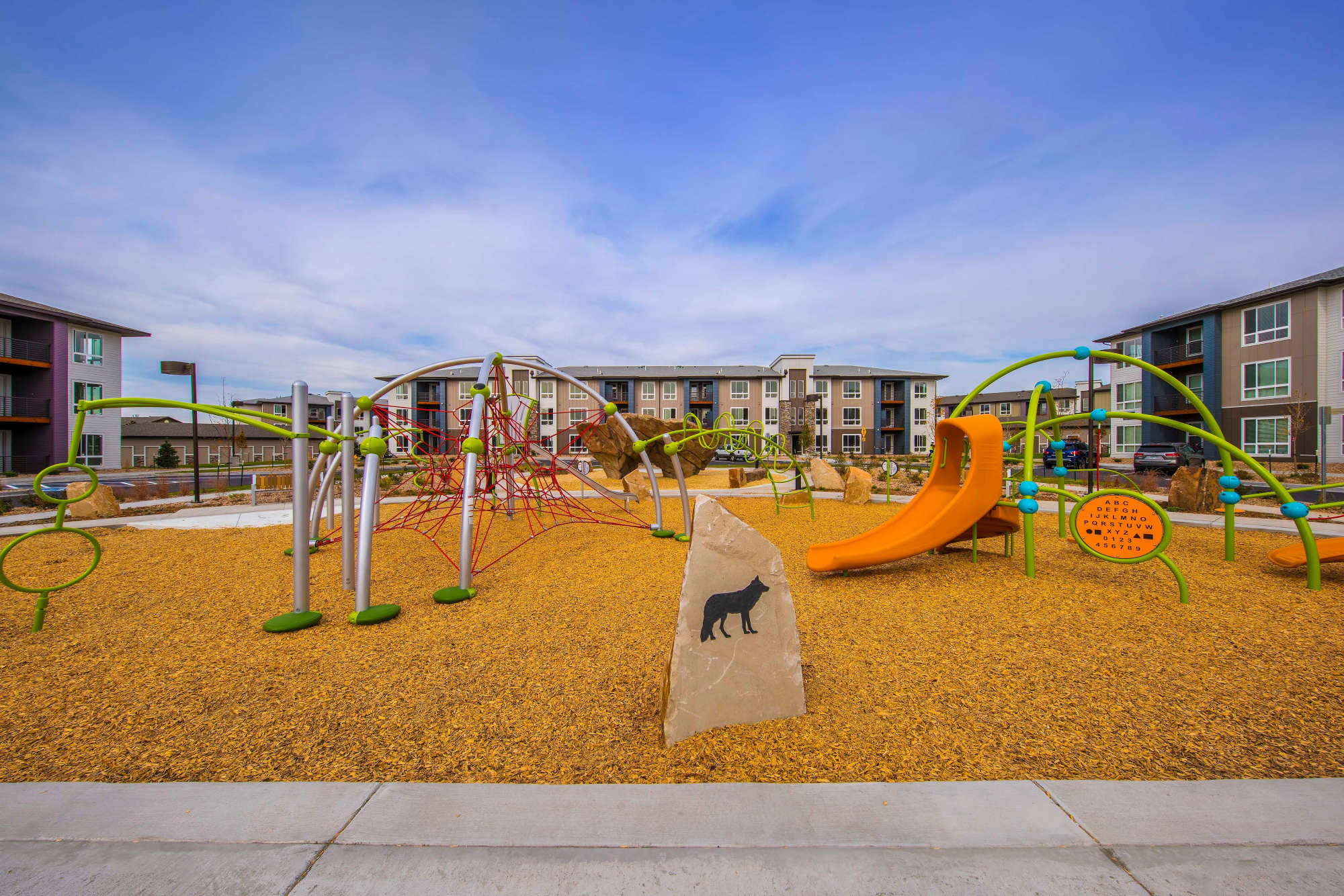 Playground at Strata Apartments in Denver, Colorado