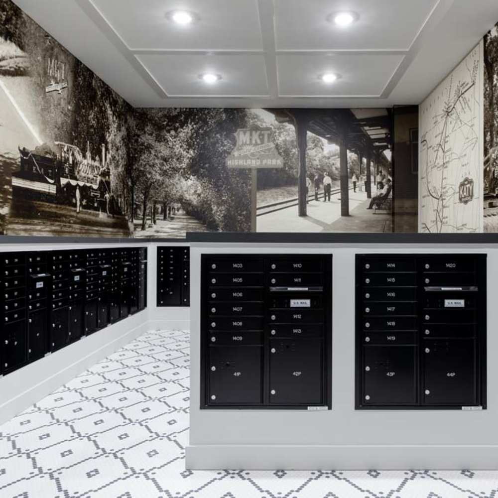 Locker room at Katy Trail Uptown in Dallas, Texas