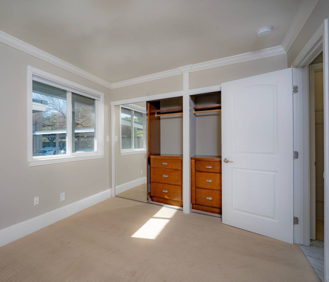 Bedroom area at 35 Tam in San Anselmo, California