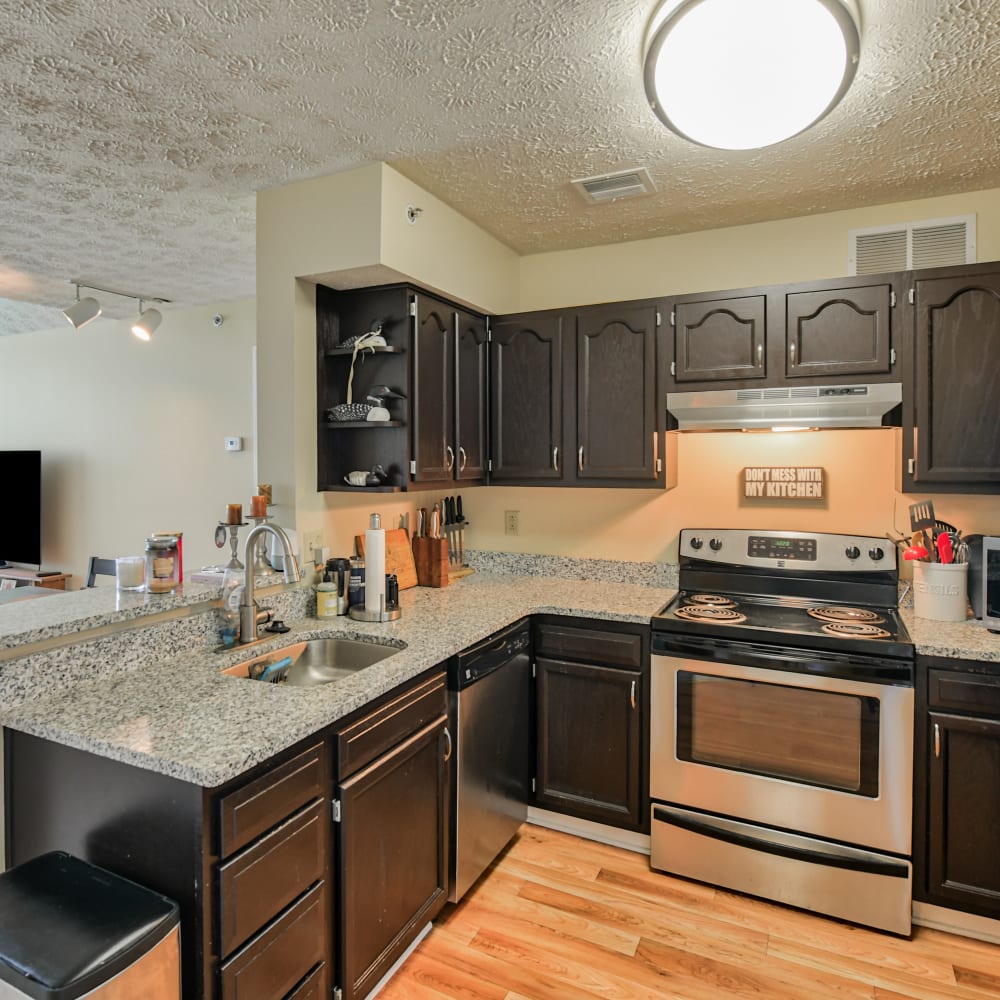 Modern kitchen at Parkside Estates, Canonsburg, Pennsylvania