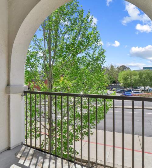 Patio area at Villa Montanaro in Pleasant Hill, California,
