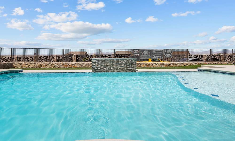 Community swimming pool at Retreat at Horizon Hills in El Paso, Texas
