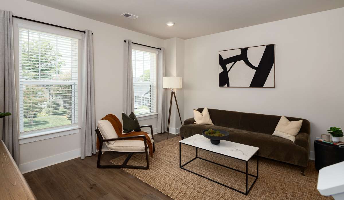 Living Room at Maybrook Terraces in Greenville, South Carolina
